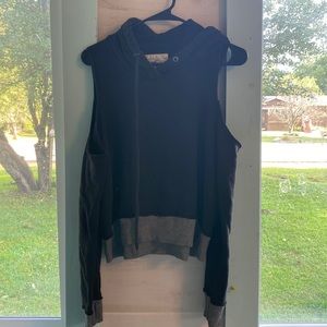 Shoulderless hollister hoodie